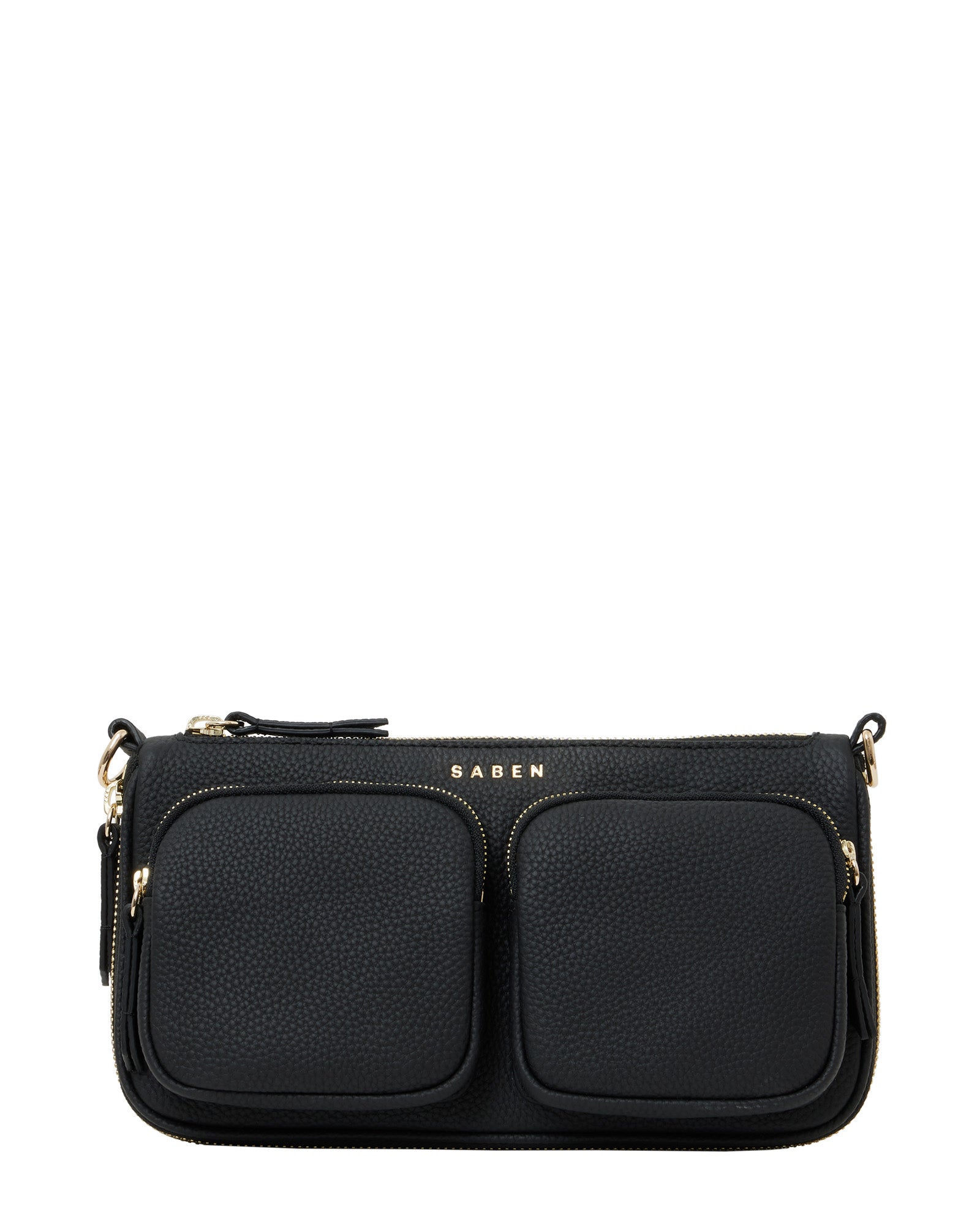 Nina Crossbody bag in black leather