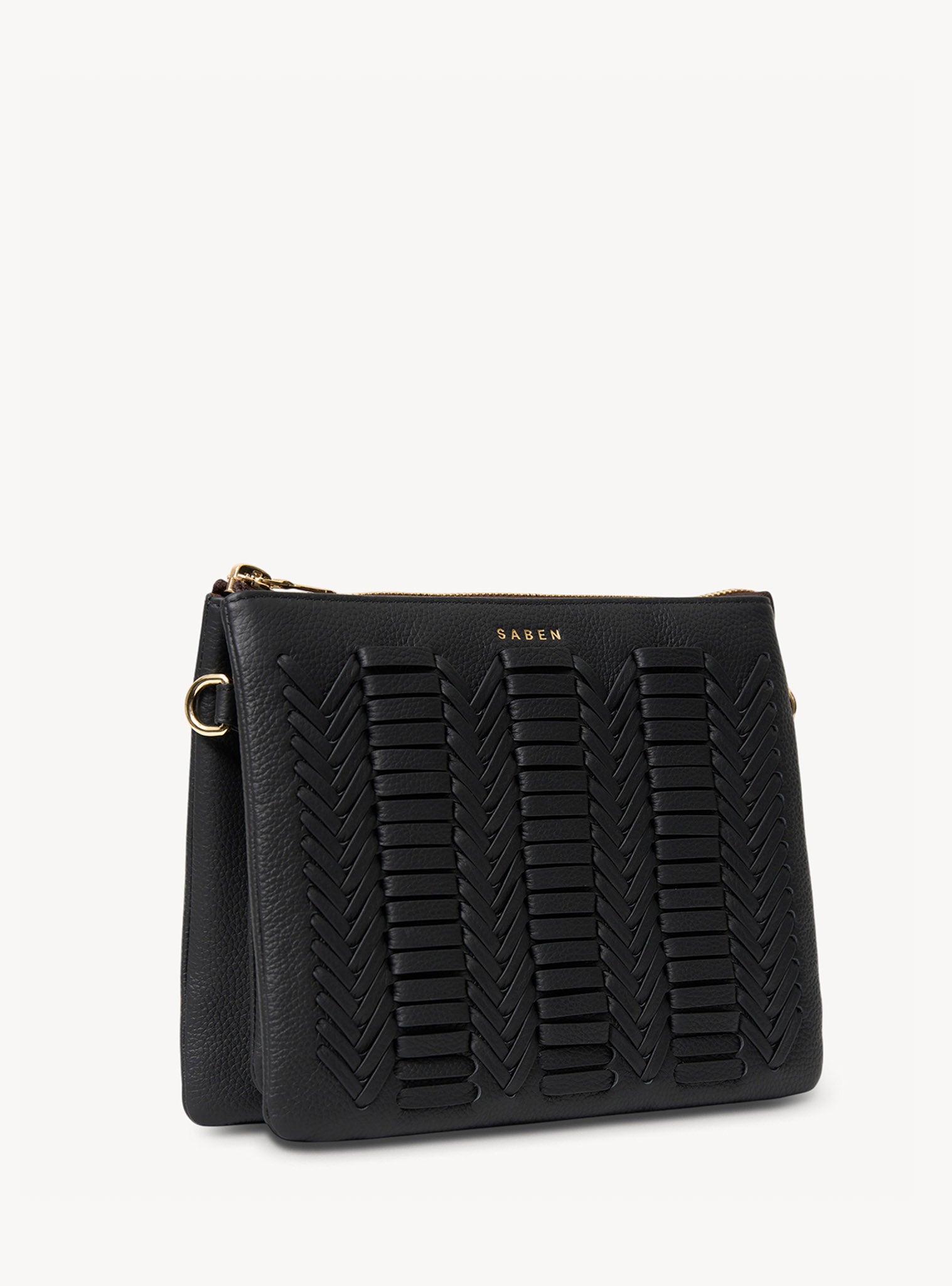Matilda Crossbody Black Chevron