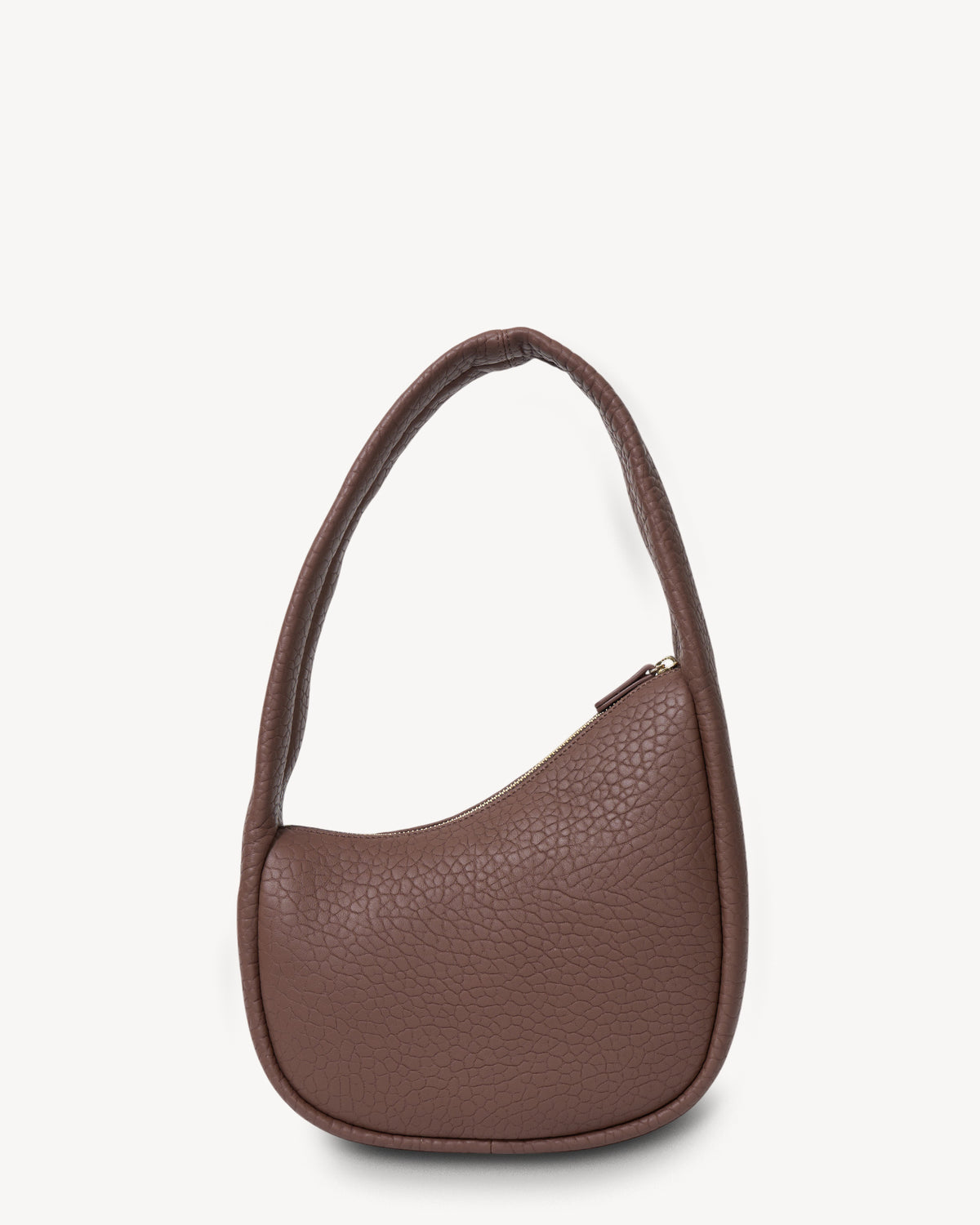 Brown handbag on a white background