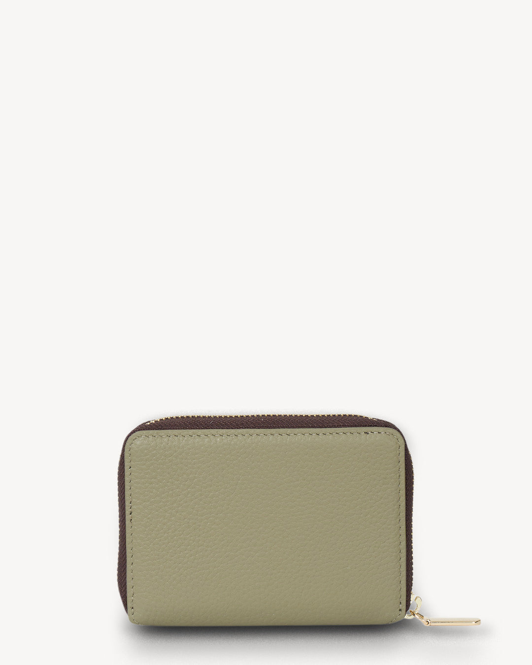Green wallet on a white background