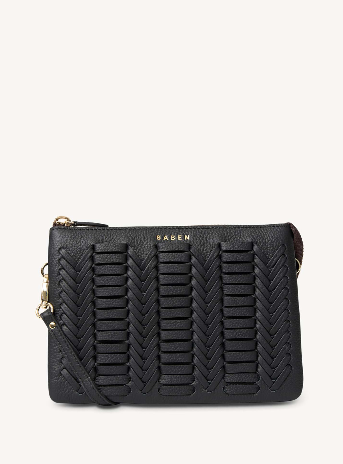 Tilly's Big Sis Crossbody Black Chevron