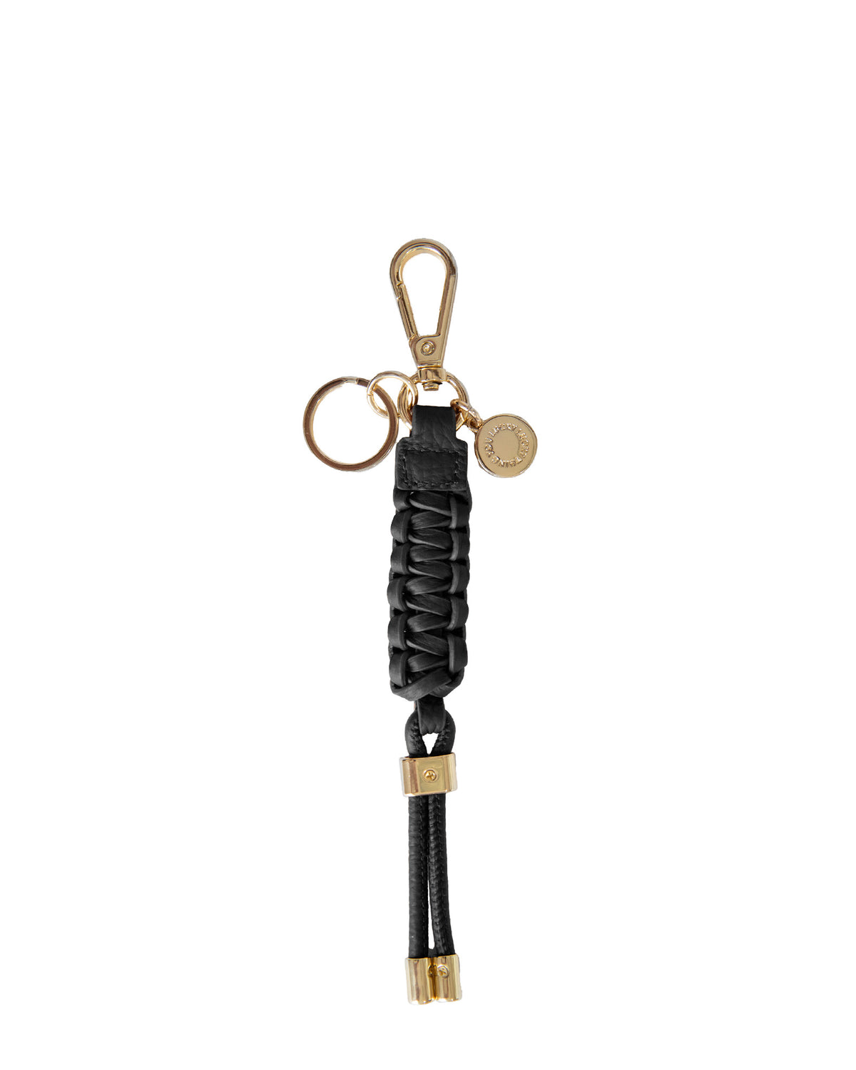 Charm Keyring Plait Black