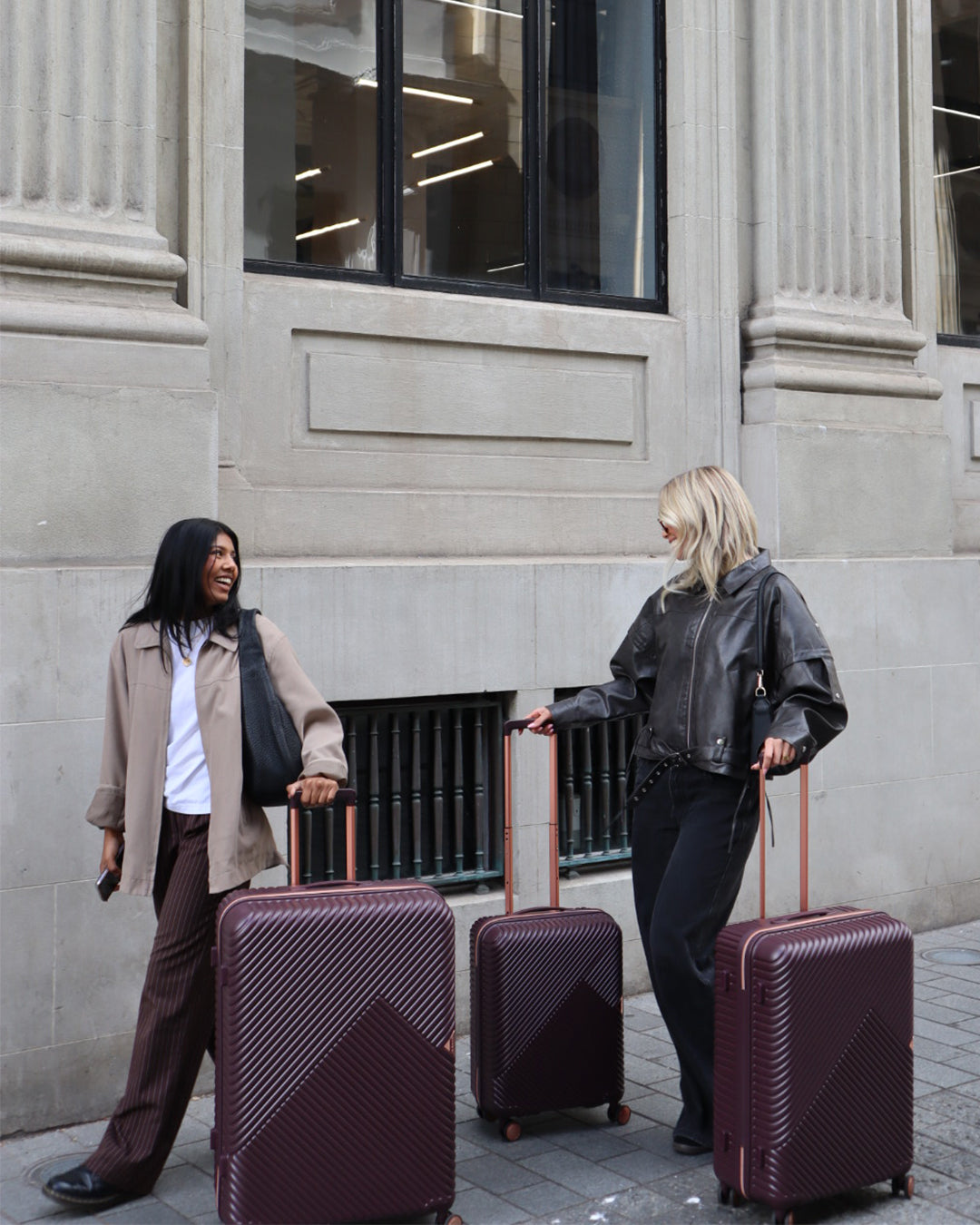 Set of Cabin + Medium Suitcase