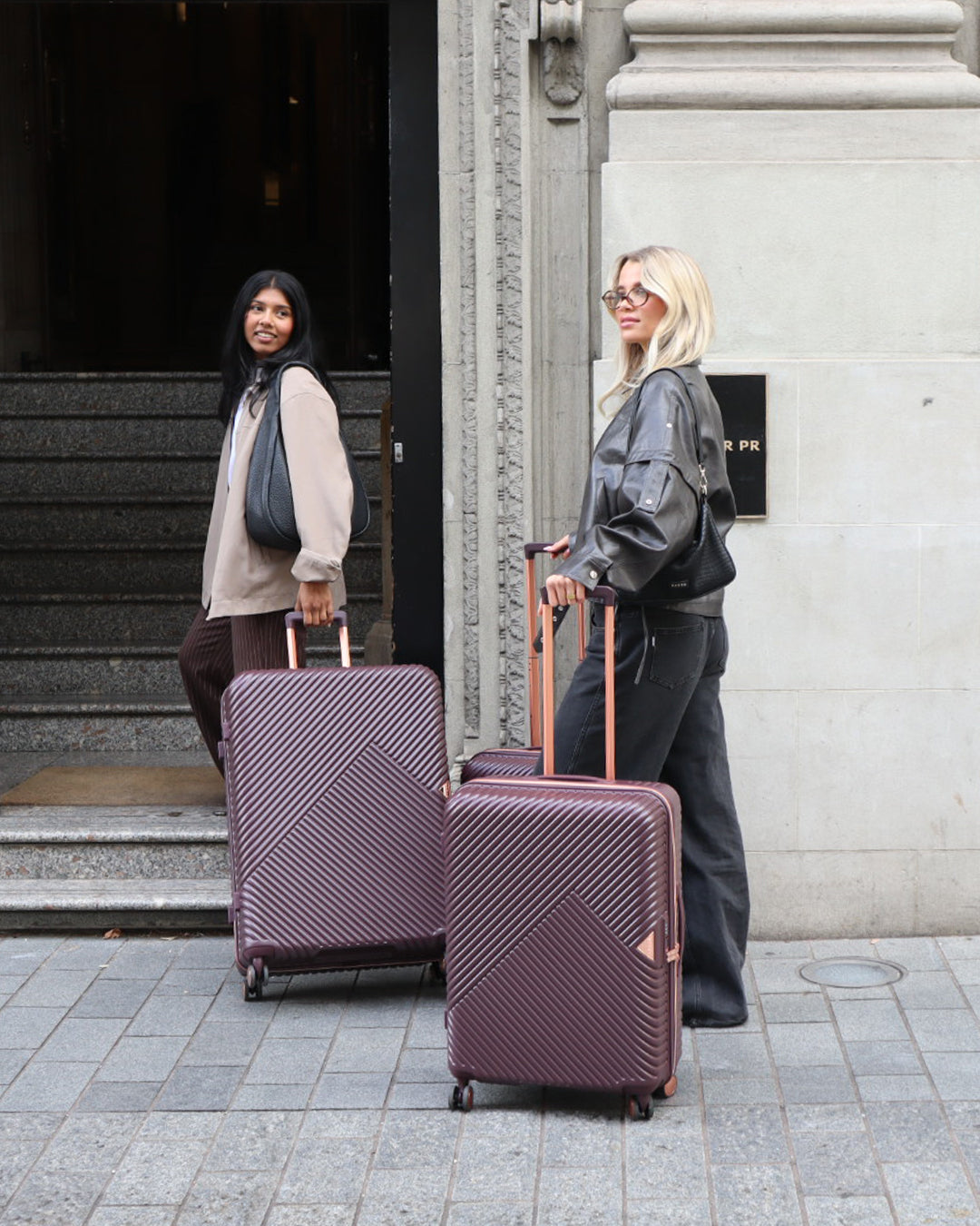Set of Cabin + Medium Suitcase