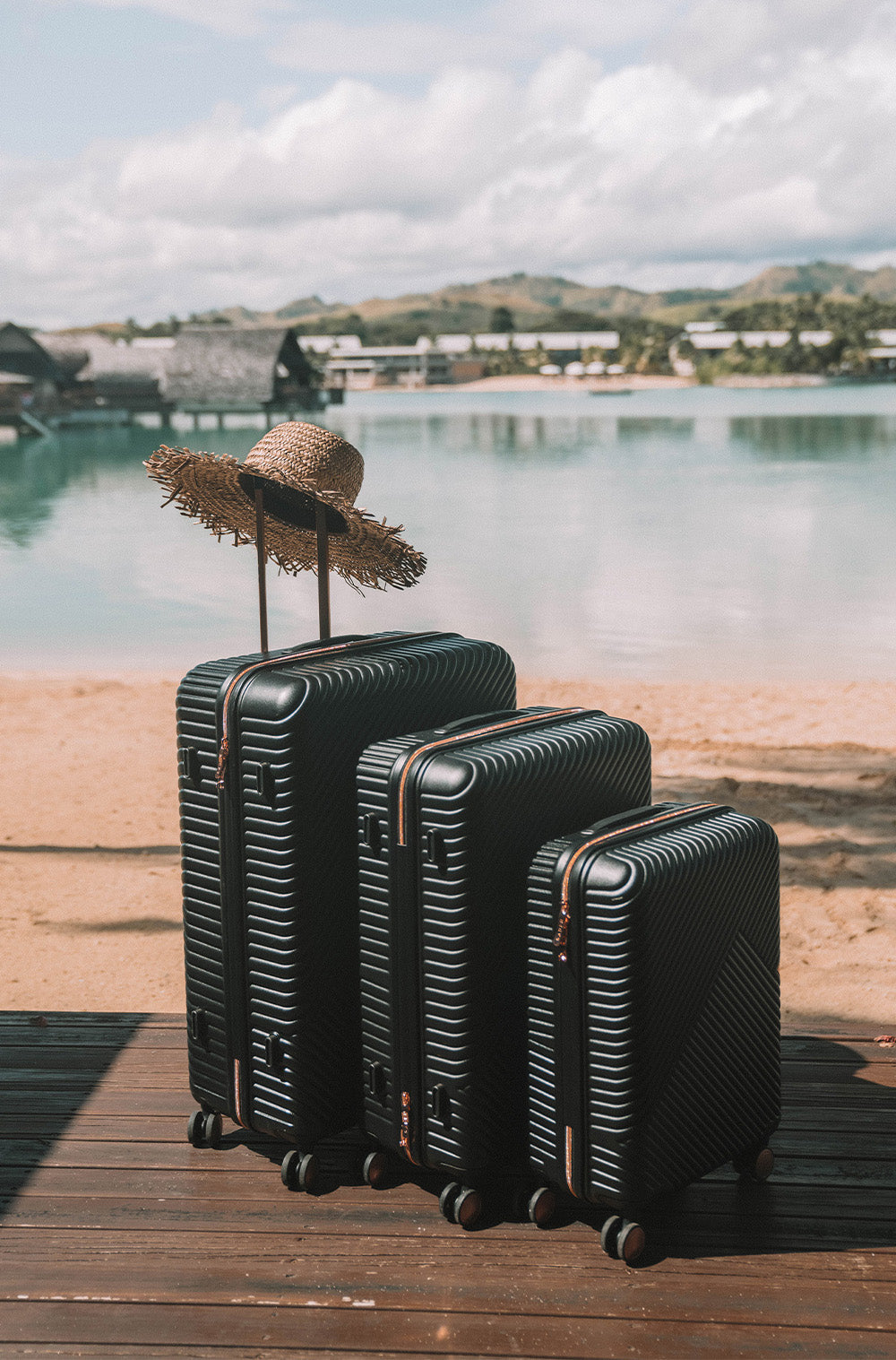 Set of Cabin, Medium, Large Suitcase