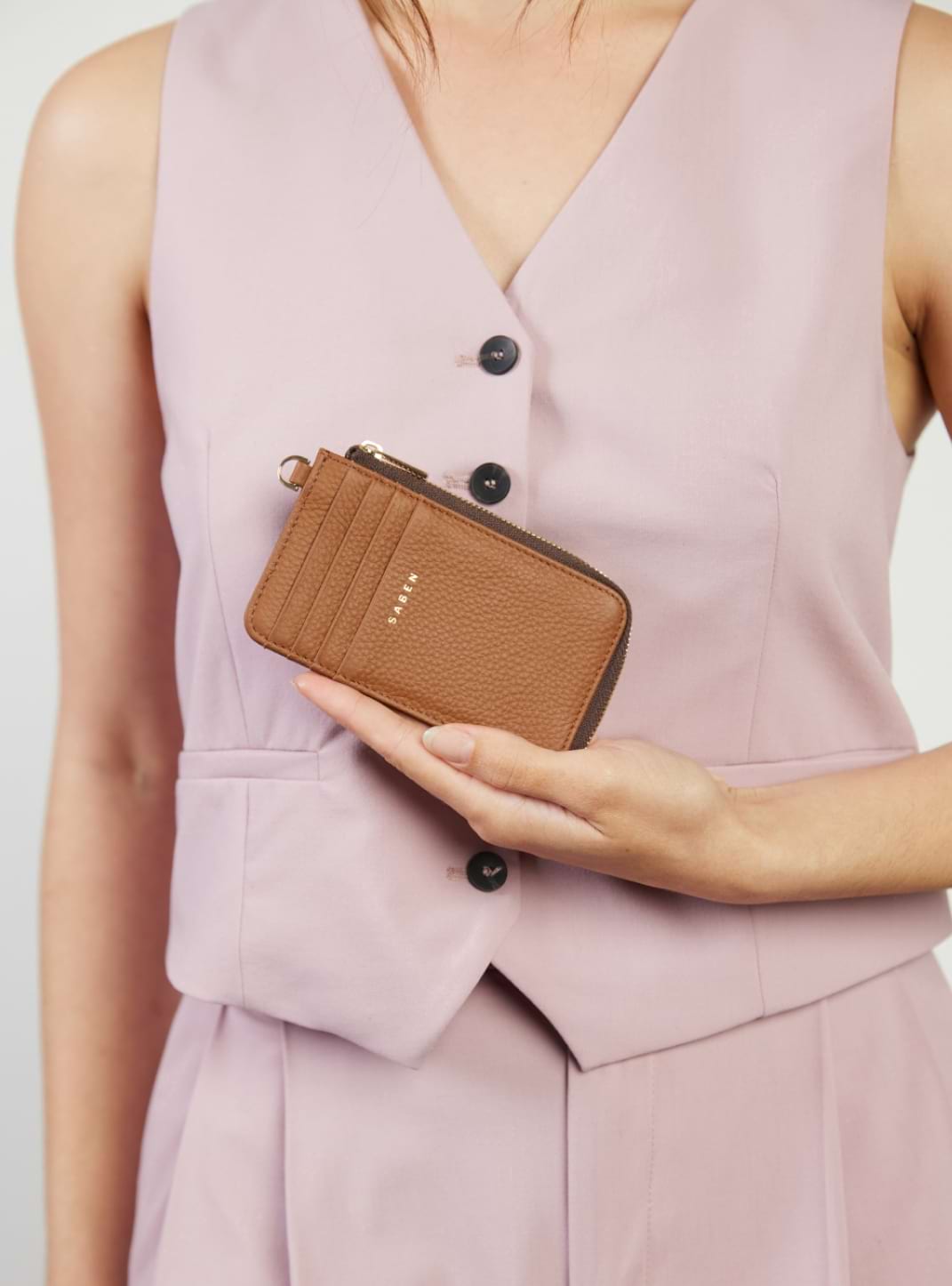 Winona Card Holder Tan