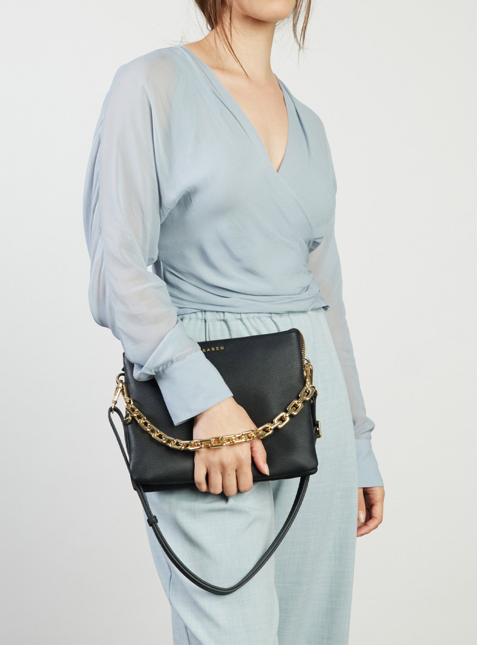 Matilda Crossbody Black + Chunky Chain