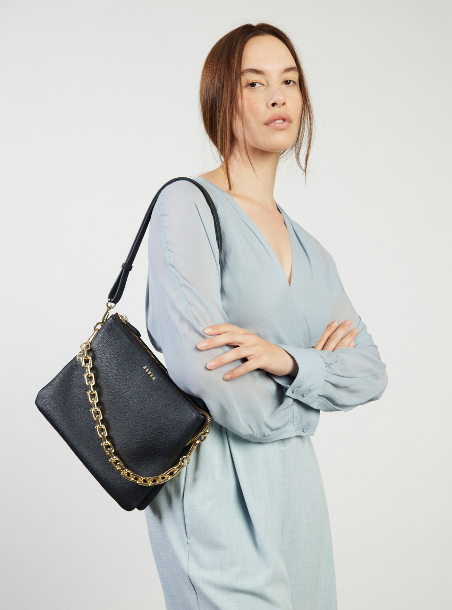 Matilda Crossbody Black + Chunky Chain