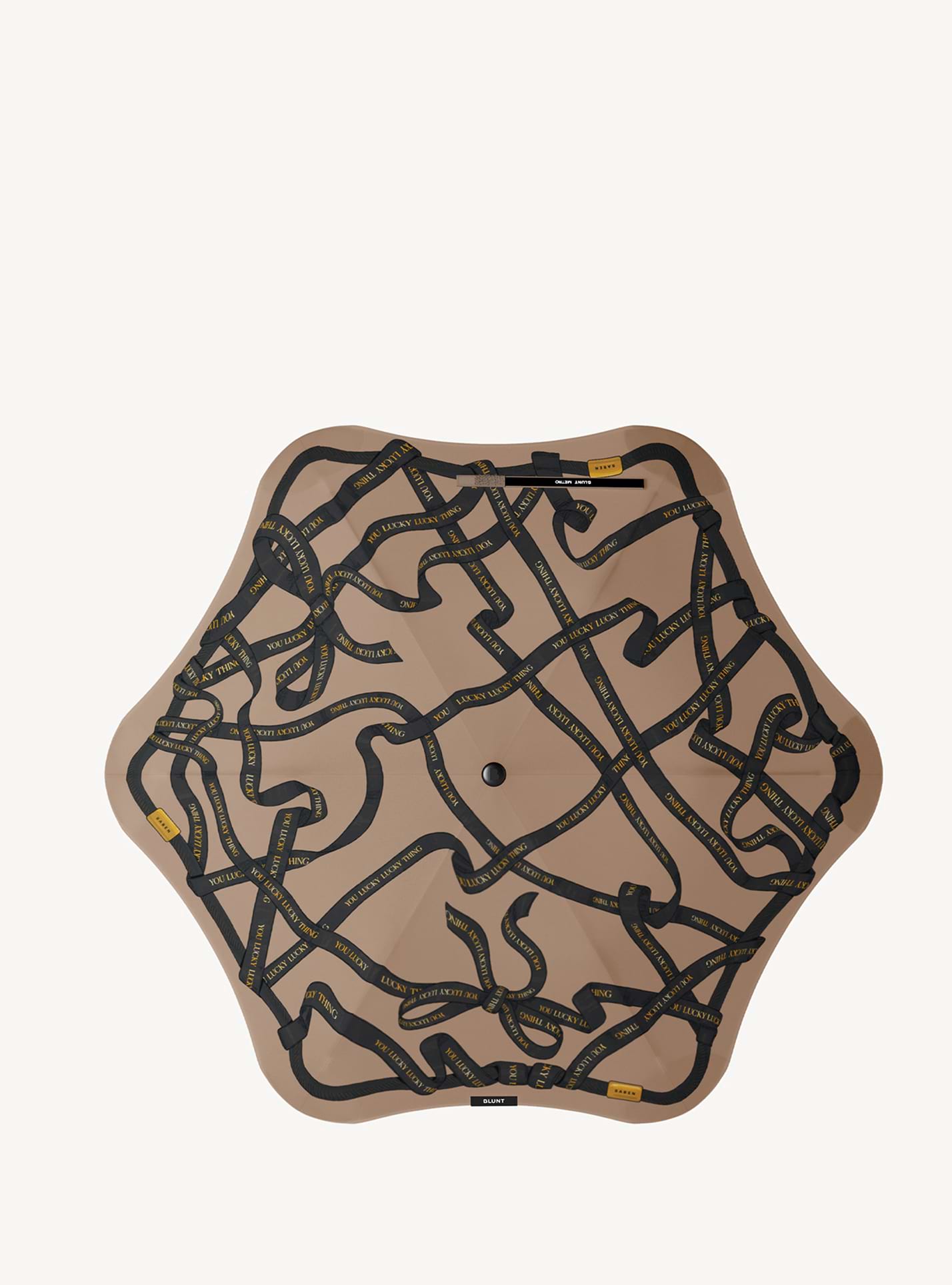 Saben x Blunt Umbrella Tea Ribbon Print